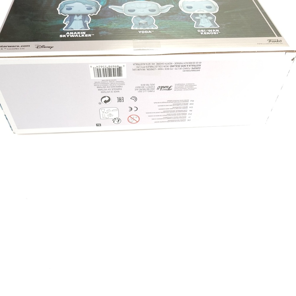 Funko Pop! Star Wars Force Ghost 3-Pack Anakin Yoda Obi-Wan - Picture 9 of 9